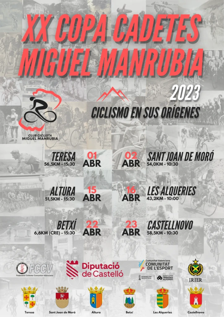Cartel Copa Cadete Miguel Manrubia 2023 CCMM2023
